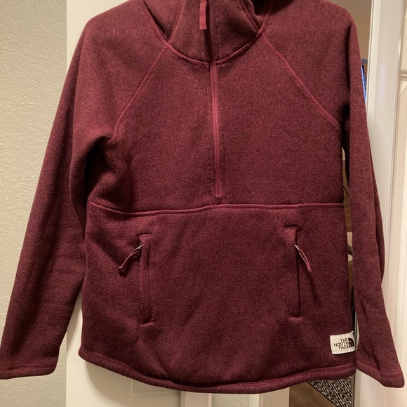 North Face Womens Hoody 1/4 zip with pockets - Picture 4 of 5
